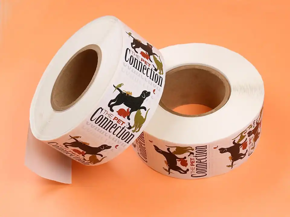 Glossy exterior-grade PVC sticker roll