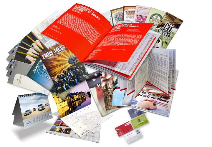 Printed manual books, magazines, brochures and pamphlets